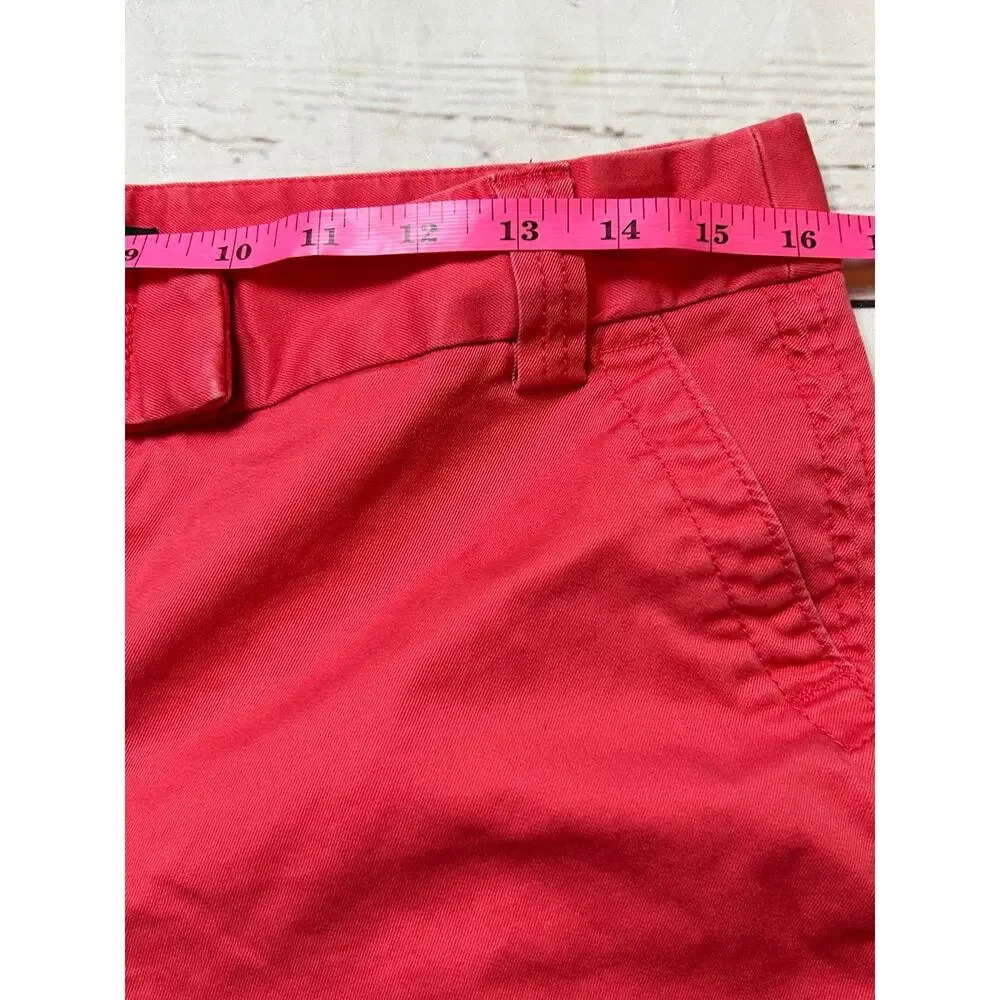 J Crew Pink Cropped Chino Pants Size 8 Perfect Fit Pink Bold Spring - Picture 4 of 7